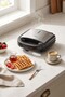 Ksm-2412W Waffle Maker with Non-Stick Coating Plate and Stainless Steel Cover - 6