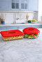 Red Leak-Proof Glass Jar Lid Round and Rectangular Food Storage 29X38 cm - 7