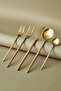 Orion Shiny Gold 30-Piece 6-Person Fork Knife Spoon Set