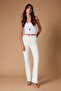 Beyaz Yırtmaç Detaylı Yüksek Bel Comfort/Esnek Flare İspanyol Paça Jeans TWOAW26JE00022 - 6