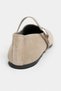 Mono Beige Genuine Leather Buckle Detail Flat Sole Women's Ballet Flats - 8
