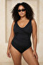Black Thinning Effective t Shaping / Sculpting K Double-Breasted Detailed Swimsuit Tbbss26Am00016 - 2