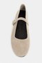 Mono Beige Genuine Leather Buckle Detail Flat Sole Women's Ballet Flats - 6