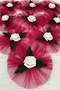 Fuchsia Bridal Bundle Ornament, Groom's Dowry Wedding Engagement Promise Convoy Car Suitcase Trunk Circumcision Ornament 10 Pieces