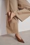 Lunix Taba Matte Pointed Toe Slingback Stiletto Heel U Women's Shoes - 8