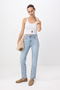 Premium Mavi More Sustainable Özel Kumaş Yüksek Bel Az Esnek Mom Jeans TWOSS26JE00113 - 3