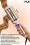 Ceramic Water Wave (WAG) Curling Iron with LED Indicator Pink - 3
