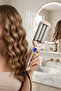 Ceramic Water Wave (WAG) Curling Iron with LED Indicator Pink - 4