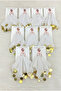 White Gold Chiffon Card Gift Halay Handkerchief 5 Pieces, Bride Groom Wedding Henna Circumcision Engagement Bride - 2