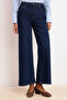 Koyu Mavi Yüksek Bel Orta Esnek Wide Leg Geniş Paça Jeans TWOSS26JE00188 - 3
