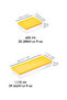 12-Piece Refrigerator Organizer Storage Container - Freezer Container Suitable for Microwave and Freezer 6X1170 6X600Ml Yellow - 5