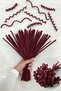 100 Pieces of Burgundy Chenille 30cm, Fuzzy Plush Velvet Wire, Handicraft, Flower, Gift, Decoration, School, Event