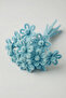 100 Pieces Ice Blue Chenille 30cm, Fuzzy Plush Velvet Wire, Handicraft, Flower, Gift, Decoration, School, Event - 3