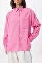 Pink Wide Fit Modal Shirt Twoss26Go00077 - 3
