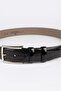 حزام للرجال كلاسيكي بعرض 3.5 سم، باللون الأسود - 2