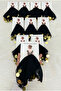 Black Gold Chiffon Card Gift Halay Handkerchief 5 Pieces, Bride Groom Wedding Henna Circumcision Engagement Bride