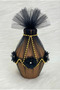 Black Test, Flower and Tulle Ornate Bridal Henna Night Test, Wedding Henna Cube, Soil Test - 3