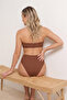 Kahverengi Yüksek Bel Hipster Basic Bikini Altı TBESS21BA0057 - 4