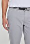 Men's Gray Non-Kneeling S Slim Fit Slim Fit Side Pocket Cotton Stretch Chino Trousers - 7