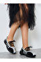 Women Metallic Stretch Lace Sneakers
