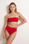 Kırmızı Yüksek Bel Hipster Basic Bikini Altı TBESS25BA00022 - 2