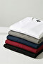 Siyah-Beyaz-Antrasit-Bordo -Lacivert Slim/Dar 5'li Basic %100 Pamuklu T-shirt TMNAW20TS0243 - 16