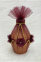 Bordo Test, Flower and Tulle Ornate Bridal Henna Night Test, Wedding Henna Cube, Soil Test - 3