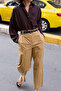 Camel Kemerli %100 Pamuk Dokuma Barrel Pantolon TWOSS26PL00126 - 8