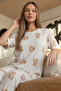 Doux Bear Print Bamboo Short Sleeve Women's Pajamas Set - 3