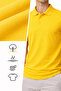 Men's Yellow Polo Neck T-shirt - 4
