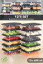 12-Piece Refrigerator Organizer, Suitable for Refrigerator, Organizer Storage Container, Lunch Box, Anthracite 600ml