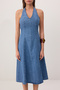 Mavi Halter Yaka Maxi Denim Elbise TWOSS26EL00275 - 3