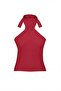 Kırmızı Boyundan Bağlamalı Fitted/Vücuda Oturan Esnek Örme Bluz TWOSS24BZ00459 - 12