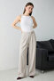 Taş Kapama Detaylı Geniş Paça Modal Pantolon TWOSS26PL00128 - 3