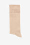 Men's Beige Melange Bamboo Single Socks - 4