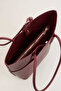 Women's Camellia Burgundy Scarf and Organizer Gift Snap Closure Handbag and Shoulder Bag - 2