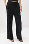 Siyah Straight/Düz Normal Bel Boru Paça Tül Örme Pantolon TWOSS26PL00161 - 3