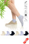 Premium Seamless Women's Bamboo Half Socks Assortment Set of 6 - 36-40 - 355-Kll