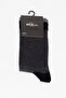 Men's Grey-Black Patterned Single Socks