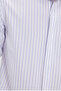 Slim Fit Long Sleeve Cotton Easy-Iron Striped Men's White Shirt - 6