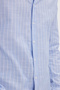 Men's Slim Fit Slim Fit Long Sleeve 100% Cotton Linen Texture Striped Shirt - 5