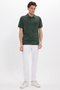 Men's Regular Fit Classic Cut 100% Cotton Plain Pique Pocket Khaki Polo Neck T-Shirt - 2