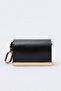 Siyah 50x60 cm Katlanabilir Paraşüt Kumaş Maxi Tote Charm Omuz Çantası TAKSS26OC00068 - 8