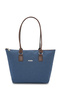 Canvas Navy Blue Women's Hand and Shoulder Bag 05Fo26Y5116