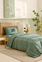 Motto Cotton Single Comfort/Sleeping Set Petrol