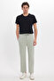 Men's Regular Fit Elastic Waist Lace-Up Jogger Gray Trousers Relaxed Fit Side Pockets - 2