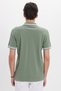 Men's slim fit polo shirt - 100% [material type] - plain, with [collar type] and [green color]. - 6