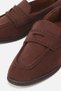 Women's brown suede loafer with stitch detail - 4