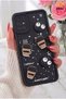 Galaxy A51 Case Designed with Patterned Camera Protection Coffee Cookie Black Soft Silicone Cover