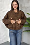 NEW SEASON OVERSIZED SUEDE-LOOK BOMBER JACKET - 6